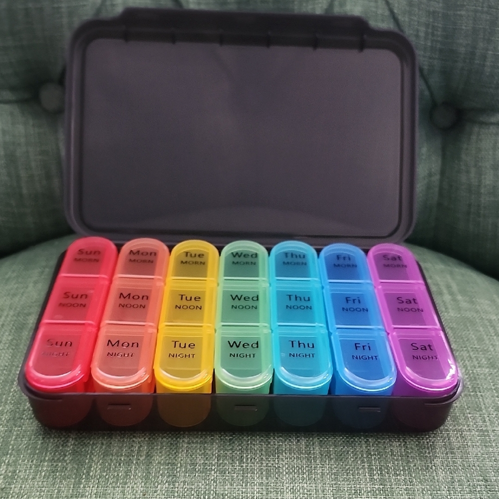 Colorful Weekly Pill Organizer